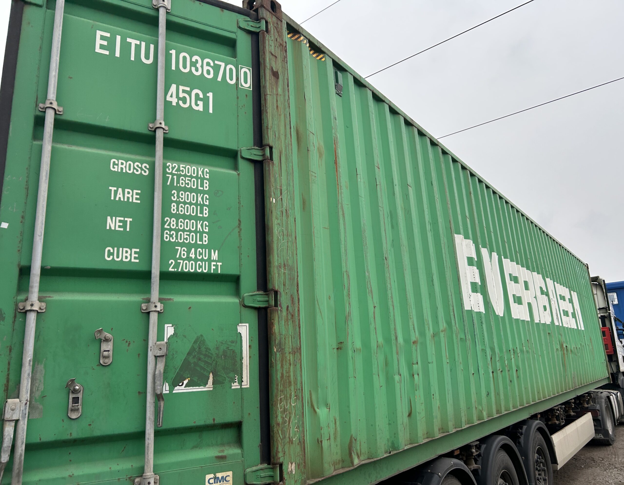 12m (40'HC) Kontener morski EITU1036700 - obrazek 7