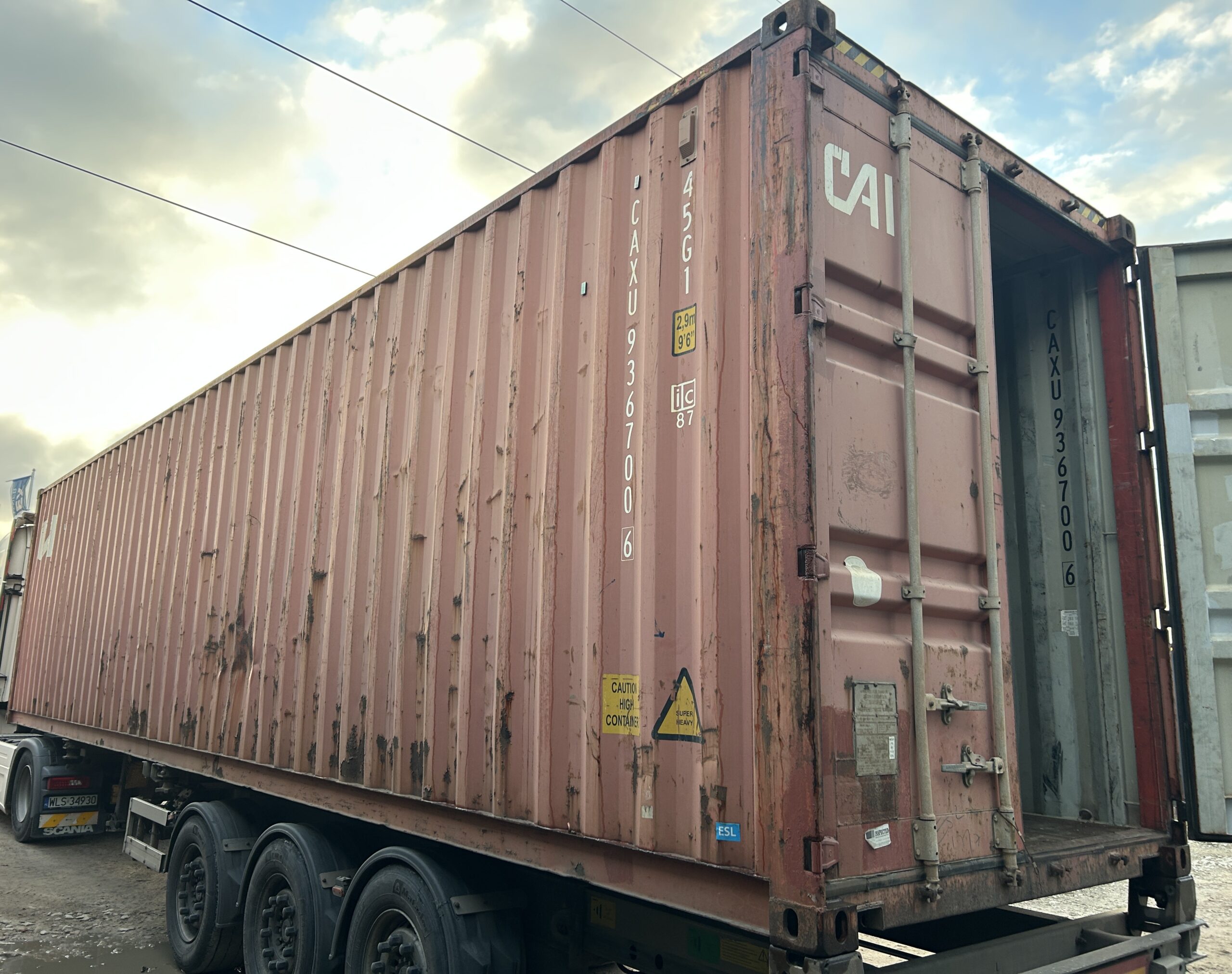 12m (40'HC) Kontener morski CAXU9367006 - obrazek 4