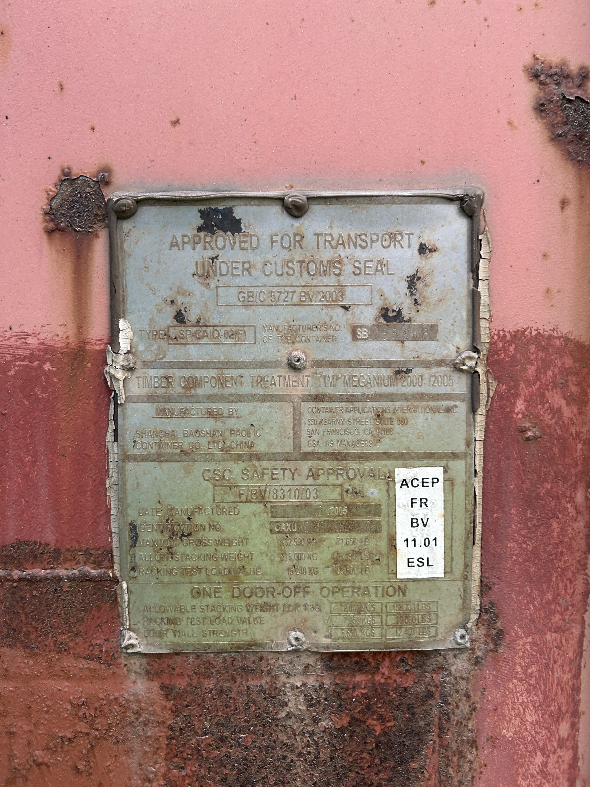 12m (40'HC) Kontener morski CAXU9367006 - obrazek 5