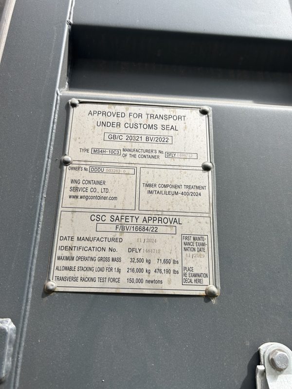 12m (40'HC) Kontener Morski DDDU5032830 - obrazek 4
