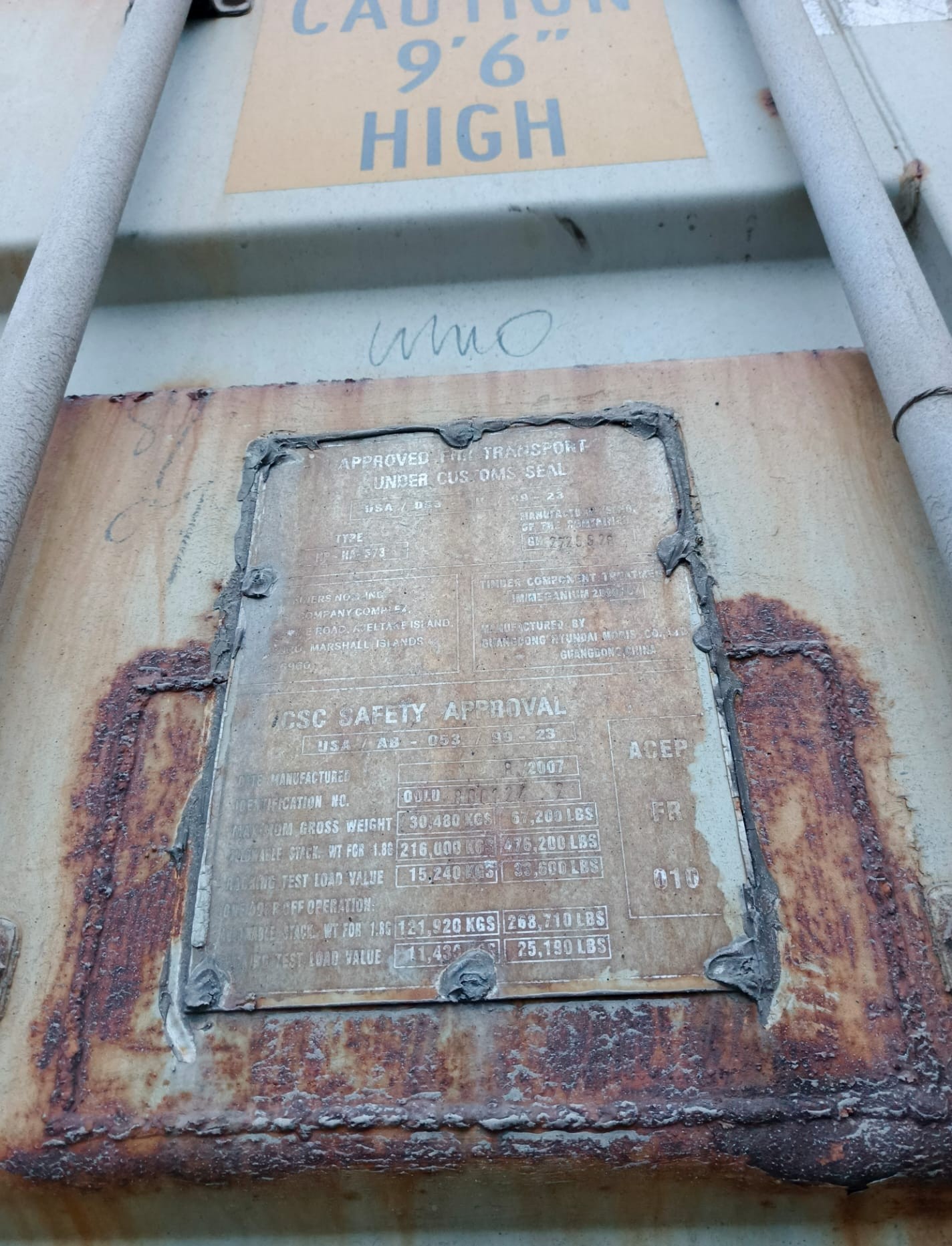 12m (40'HC) Kontener morski OOLU8601242 - obrazek 4