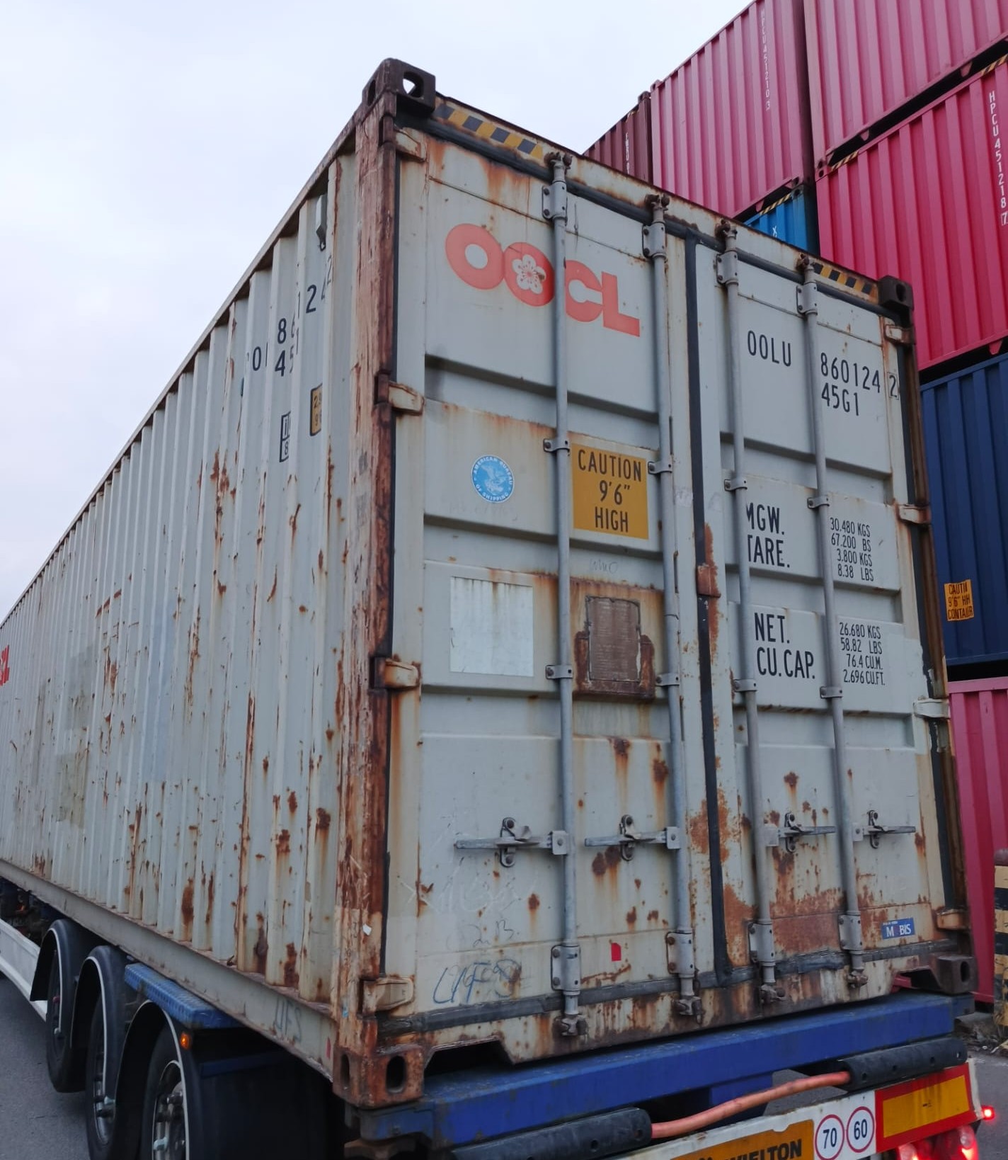 12m (40'HC) Kontener morski OOLU8601242 - obrazek 2