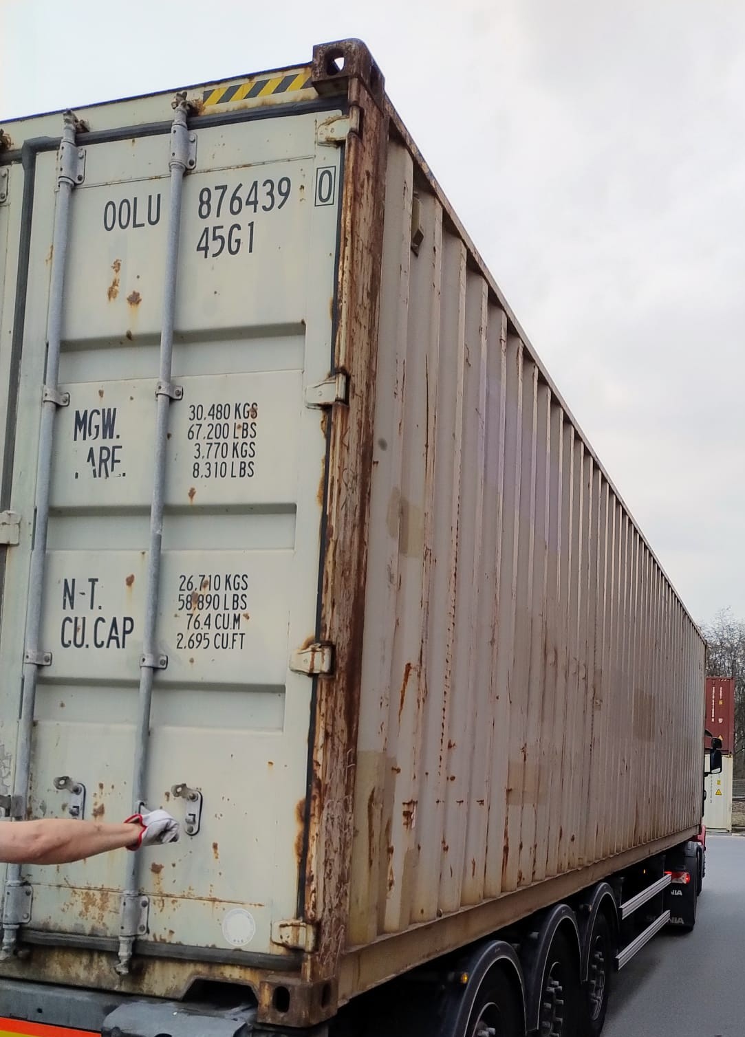 12m (40'HC) Kontener morski OOLU8764390 - obrazek 6