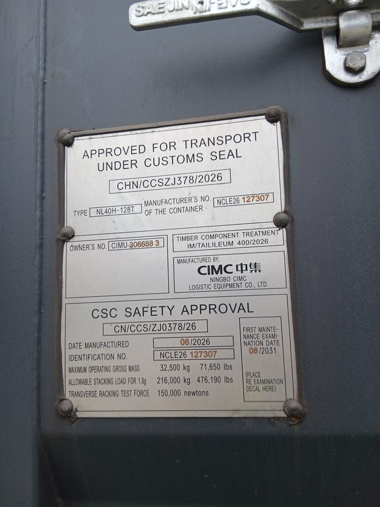 Kontener morski 12m (40'HC) CIMU3066883 - obrazek 7