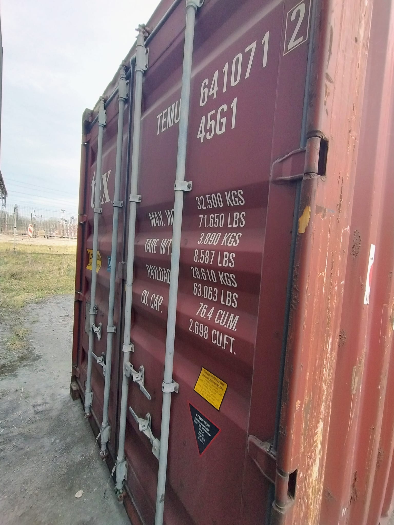 12m (40'HC) Kontener morski TEMU6410712 - obrazek 11