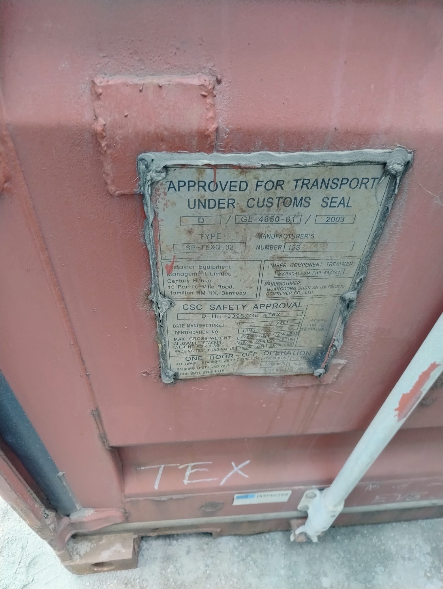 12m (40'HC) Kontener morski TEMU6410712 - obrazek 2