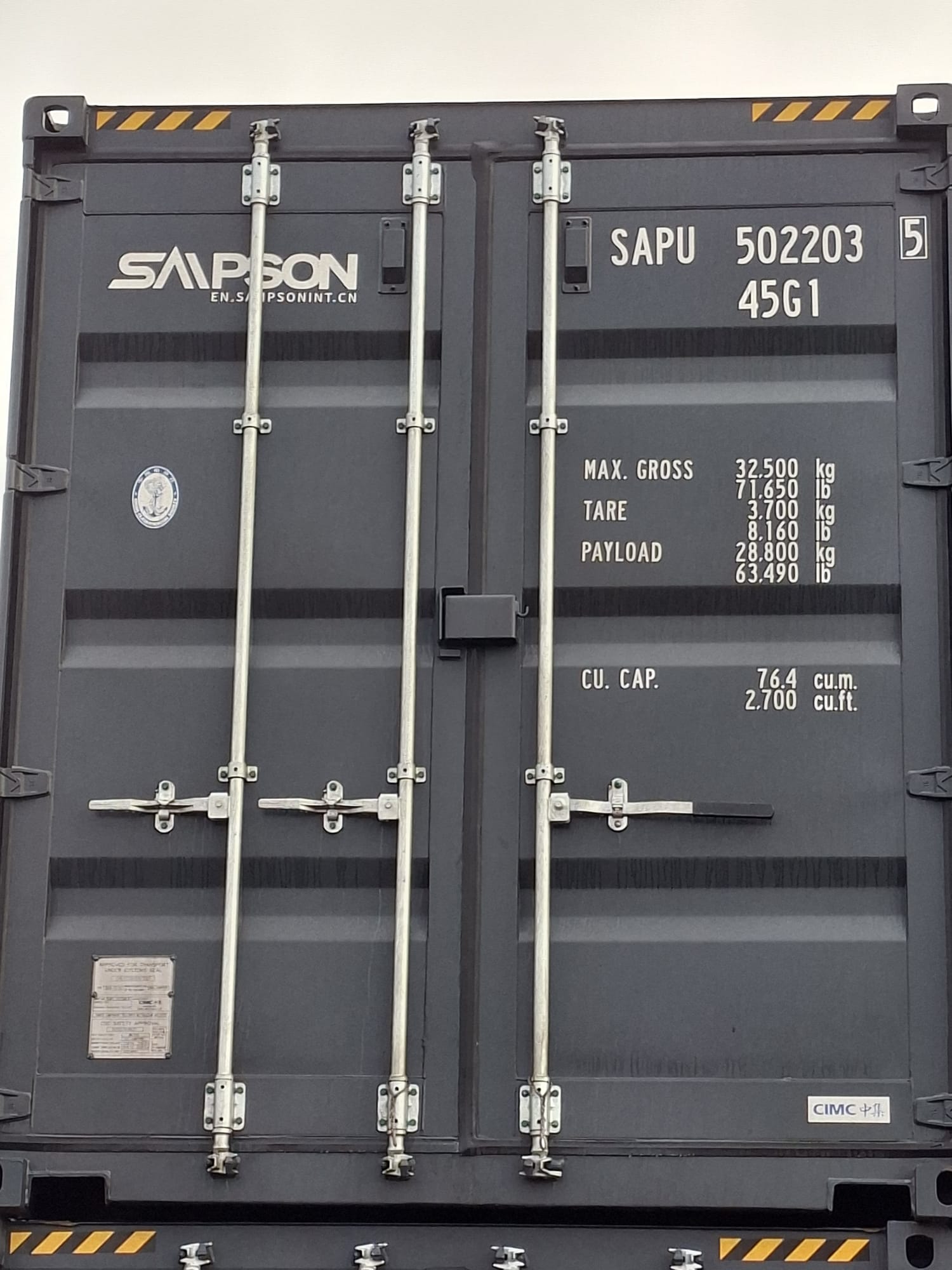 12m (40'HC) Kontener morski SAPU5022035 - obrazek 2