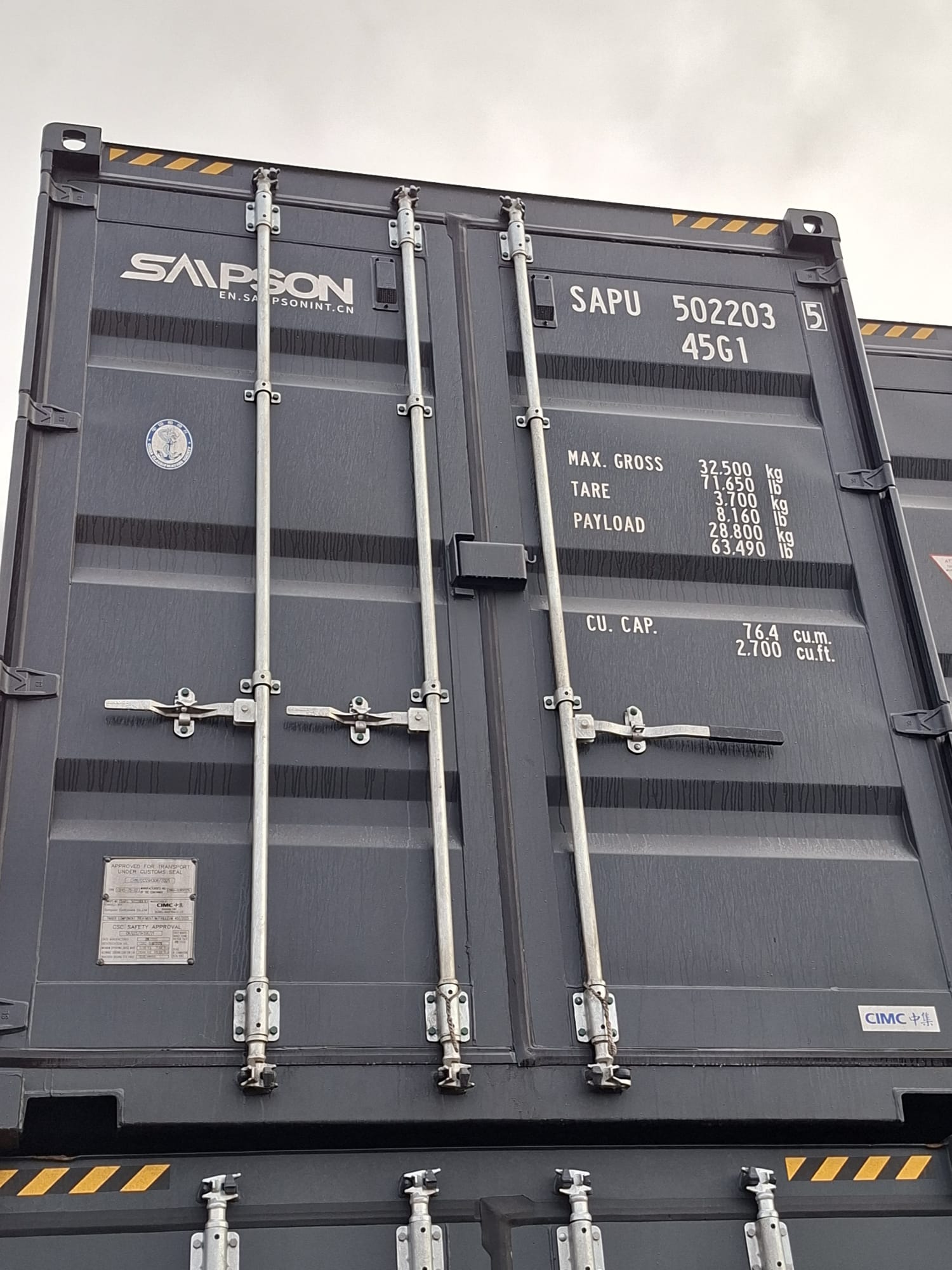 12m (40'HC) Kontener morski SAPU5022035