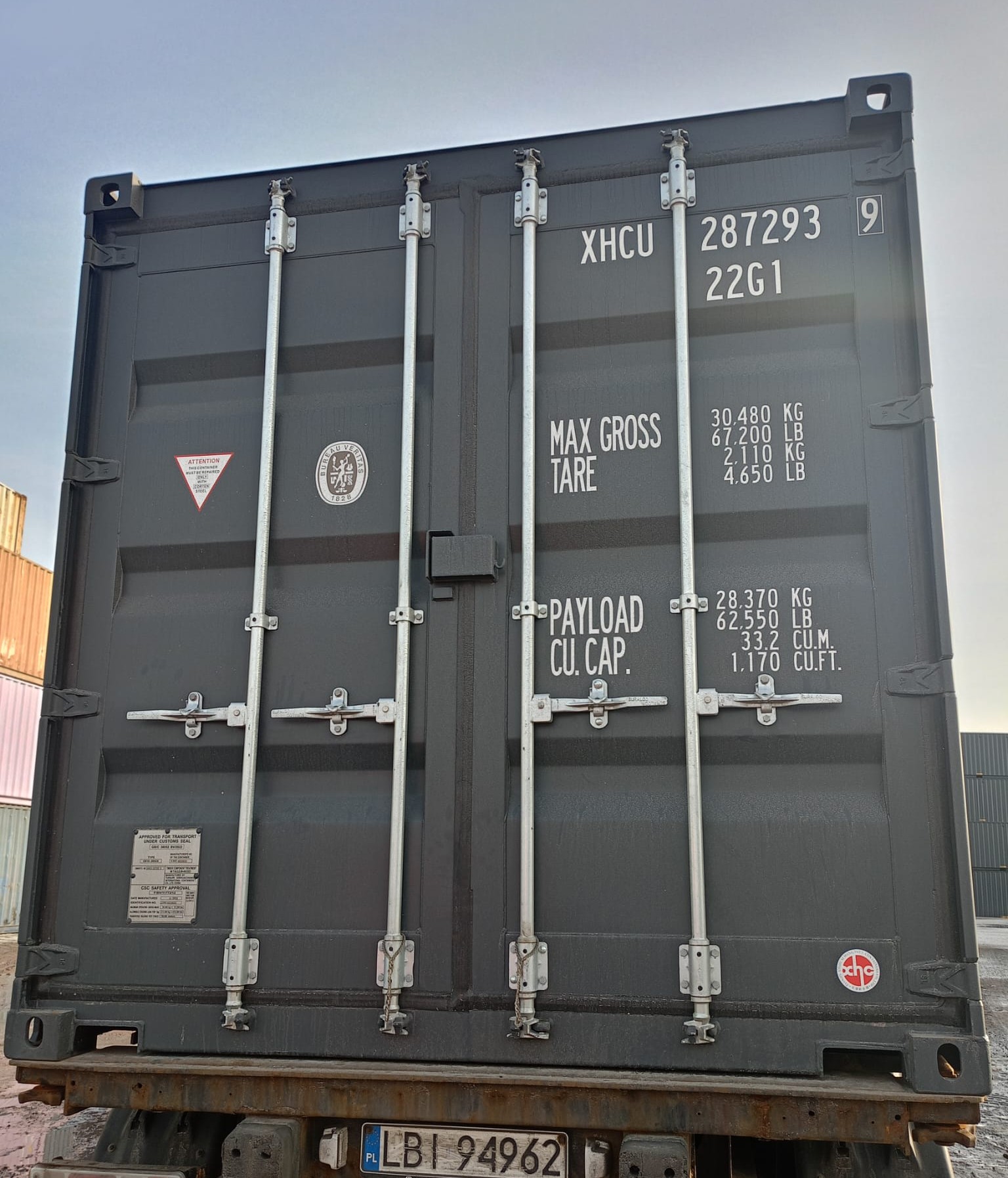 6m (20'DC) Kontener Morski XHCU2872939 - obrazek 5