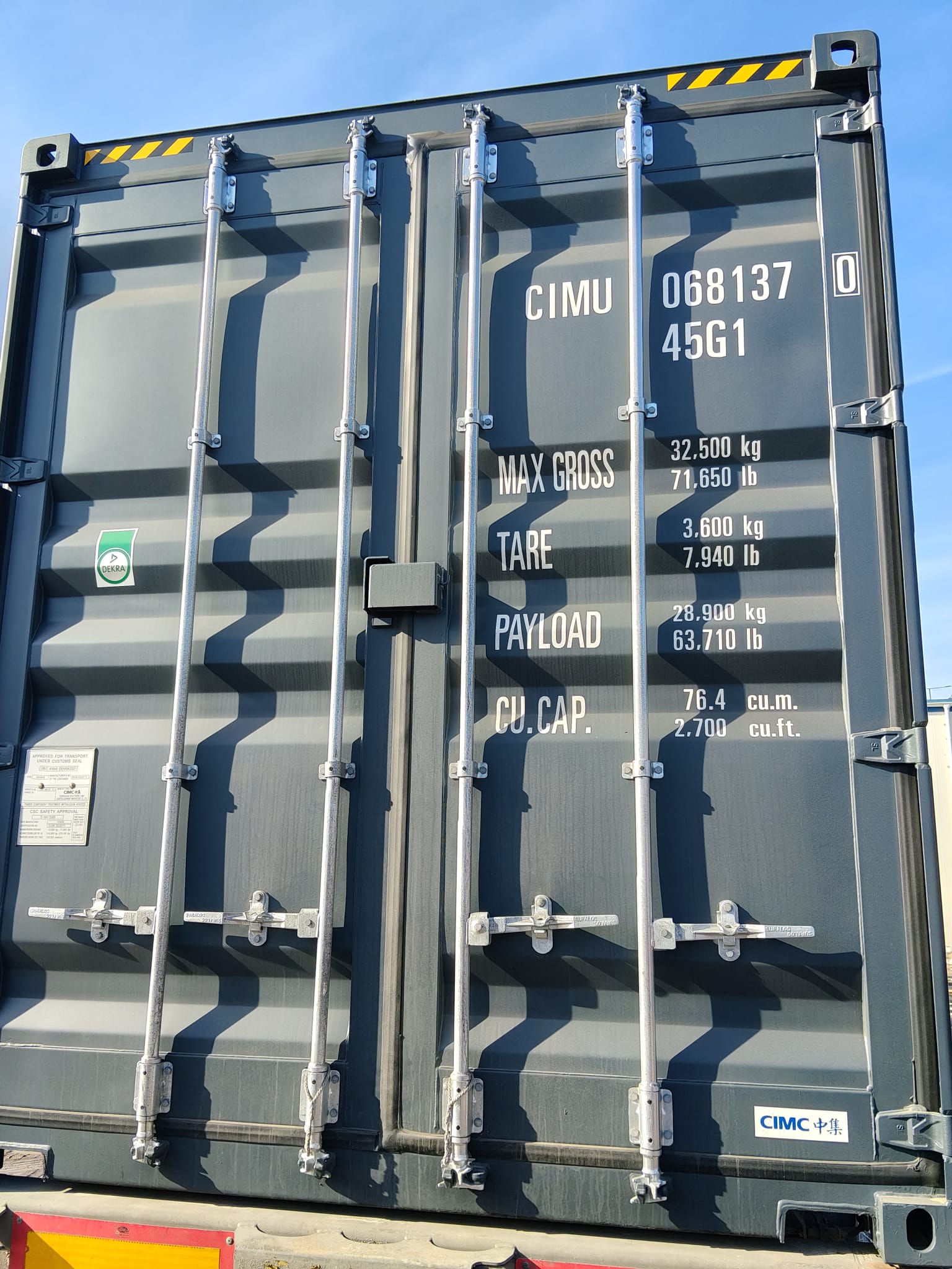 12m (40'HC) Kontener morski CIMU0681370 - obrazek 4