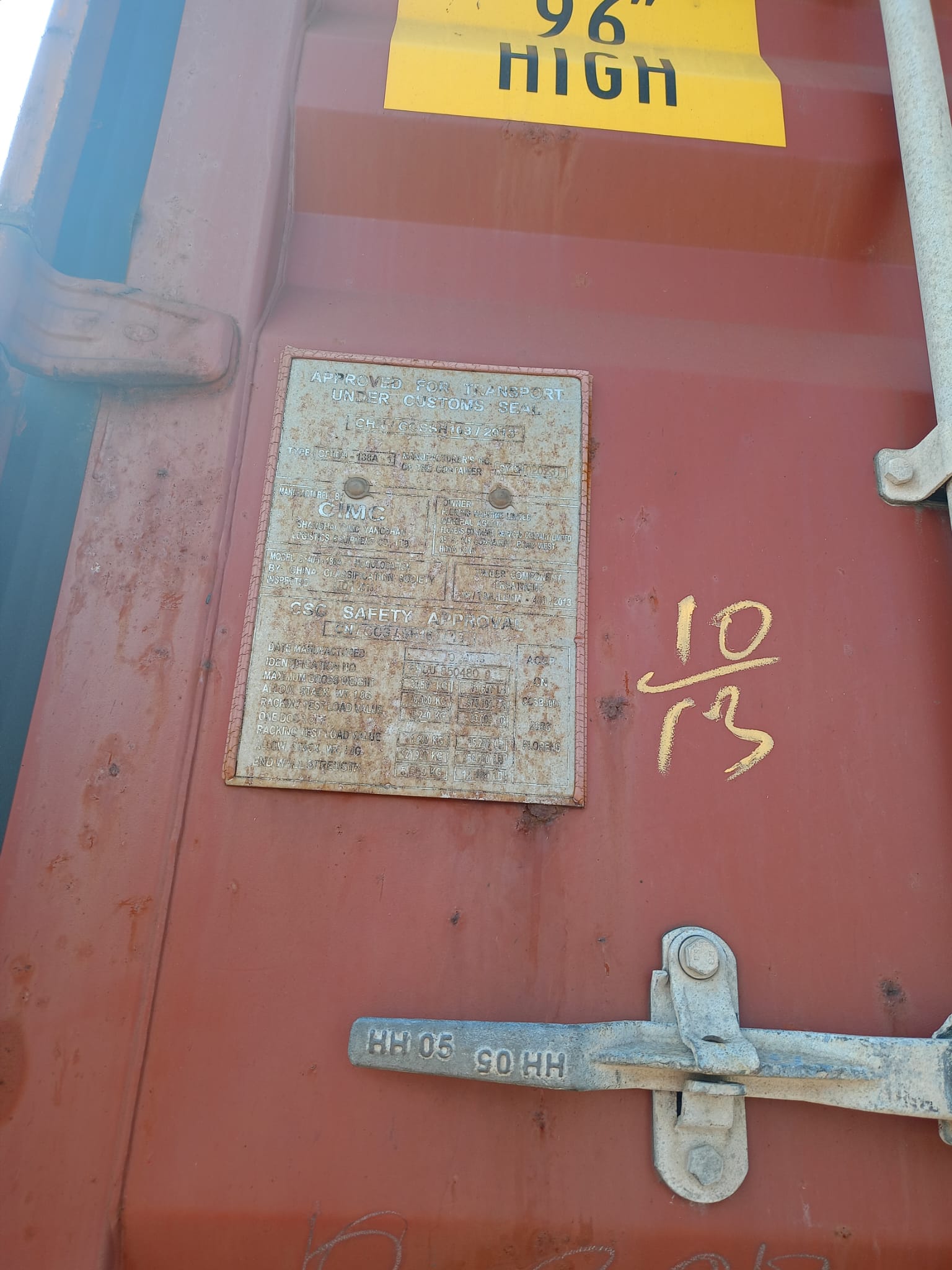 12m (40'HC) Kontener morski FSCU8504809 - obrazek 4