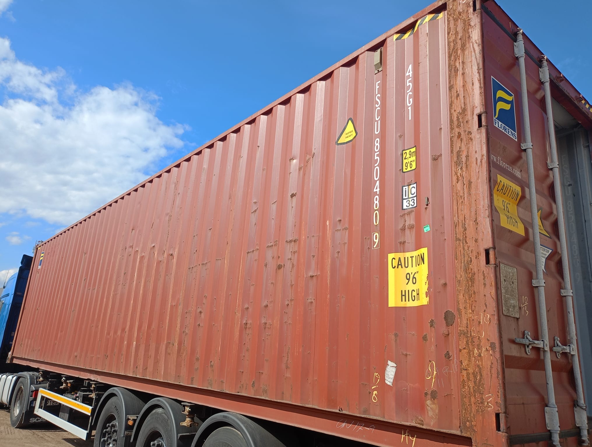 12m (40'HC) Kontener morski FSCU8504809