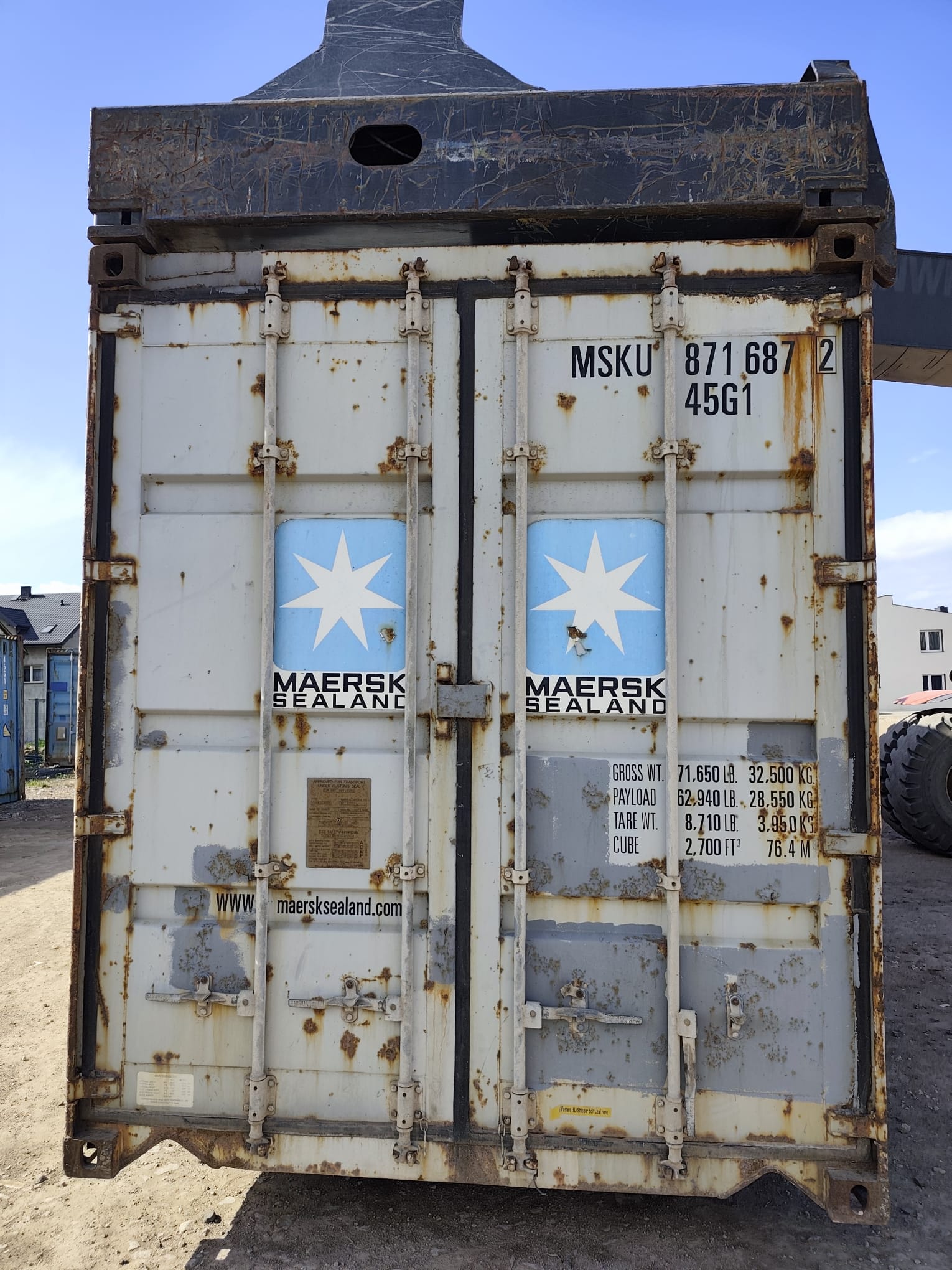 12m (40'HC) Kontener morski MSKU8716872 - obrazek 3