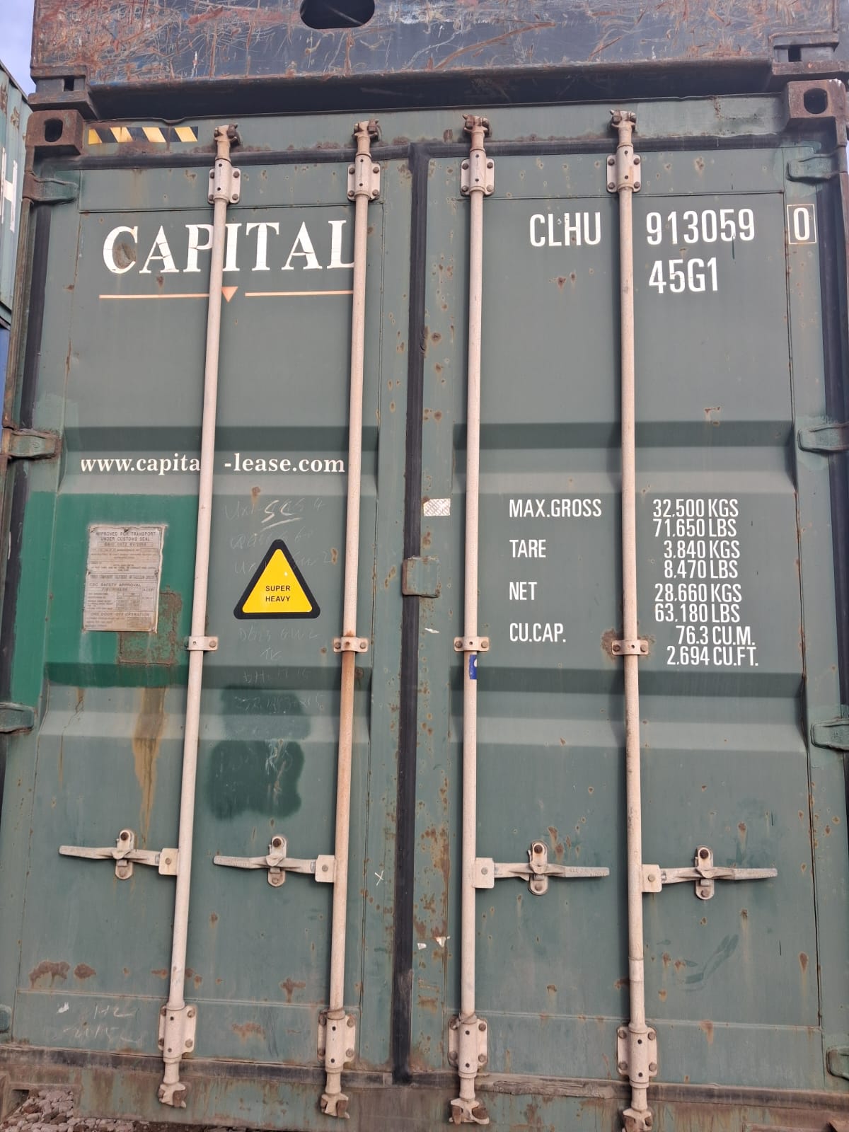 12m (40'HC) Kontener morski CLHU9130590 - obrazek 2