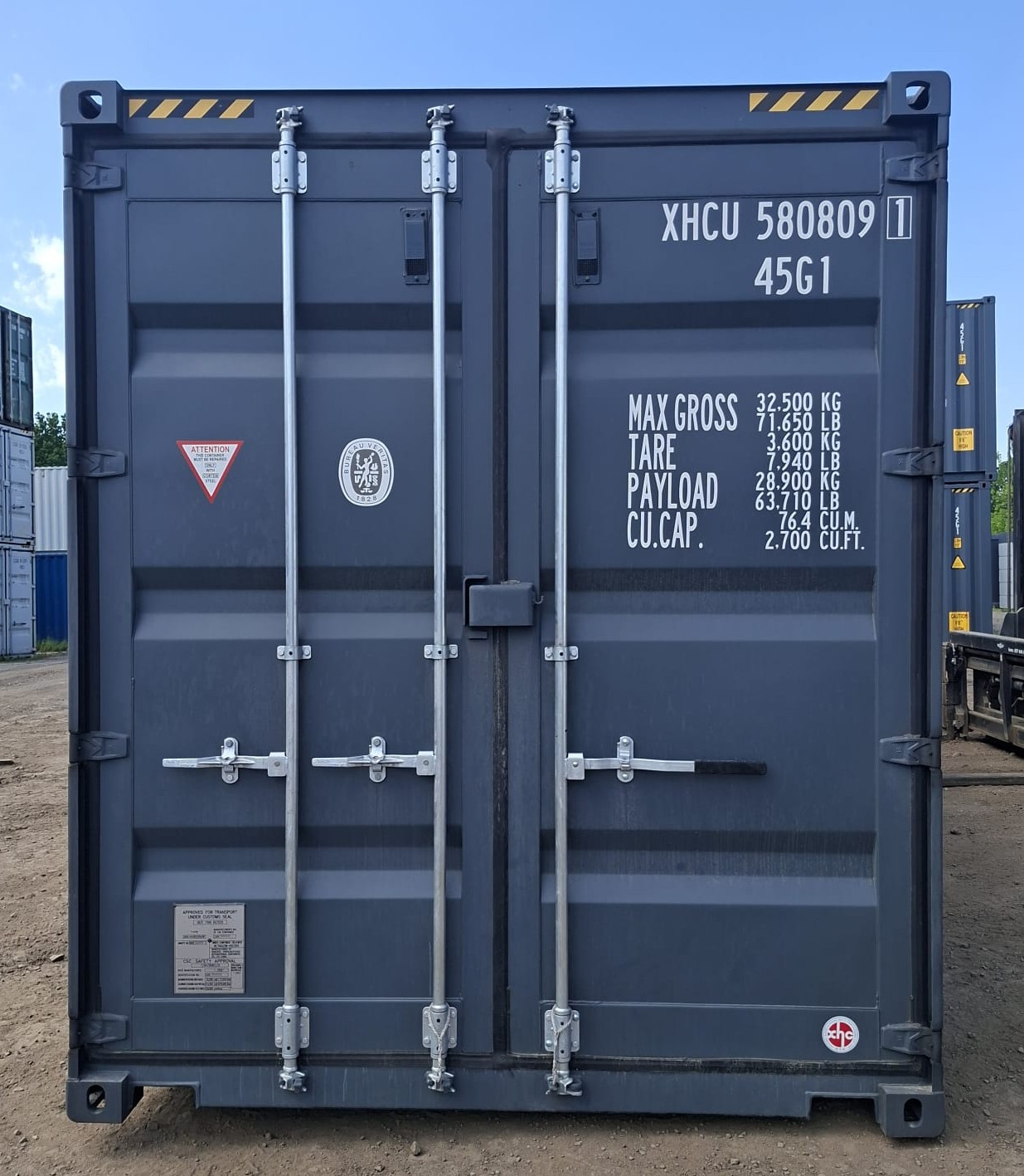 12m (40'HC) Kontener morski XHCU5808091 - obrazek 4