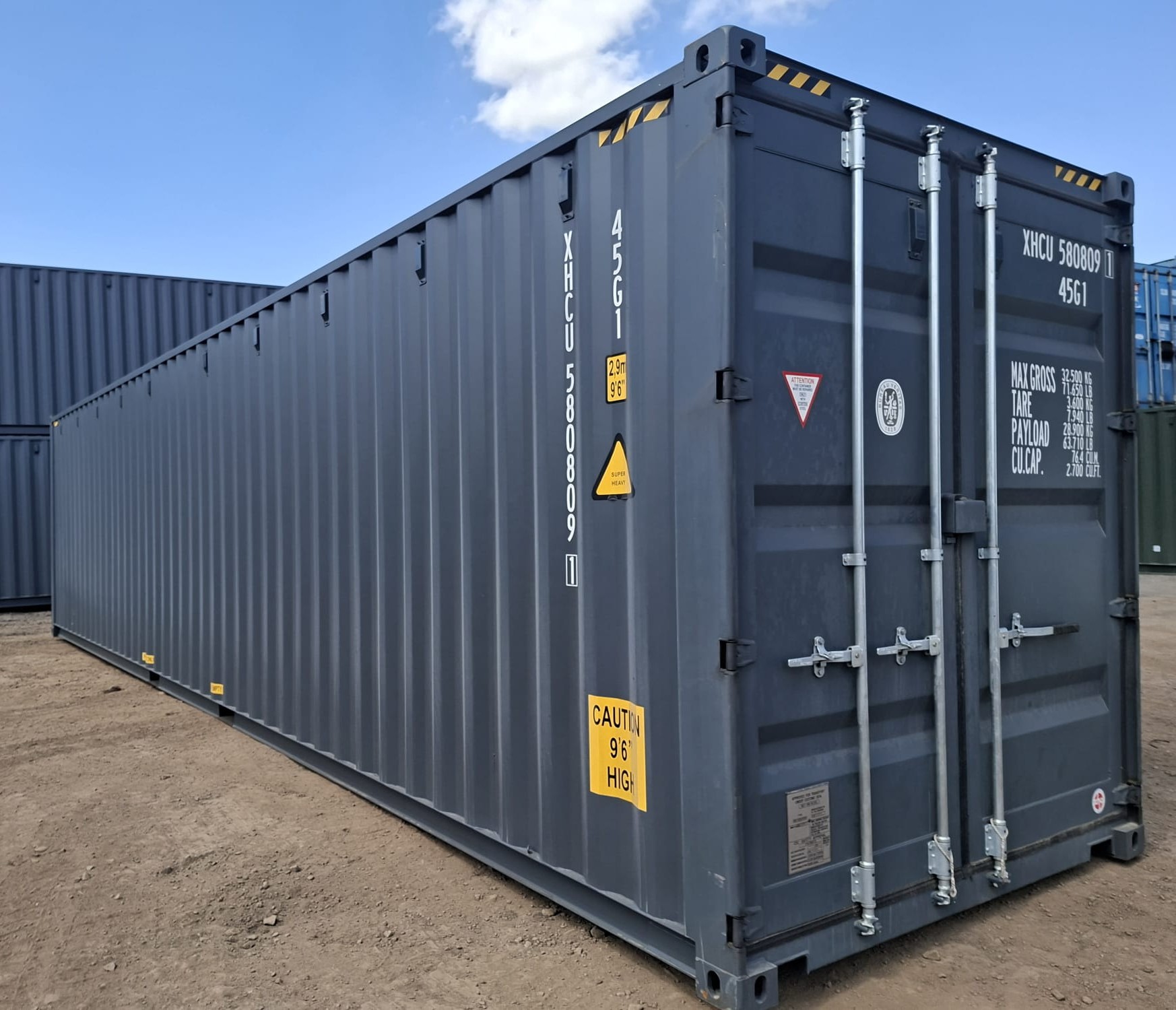 12m (40'HC) Kontener morski XHCU5808091