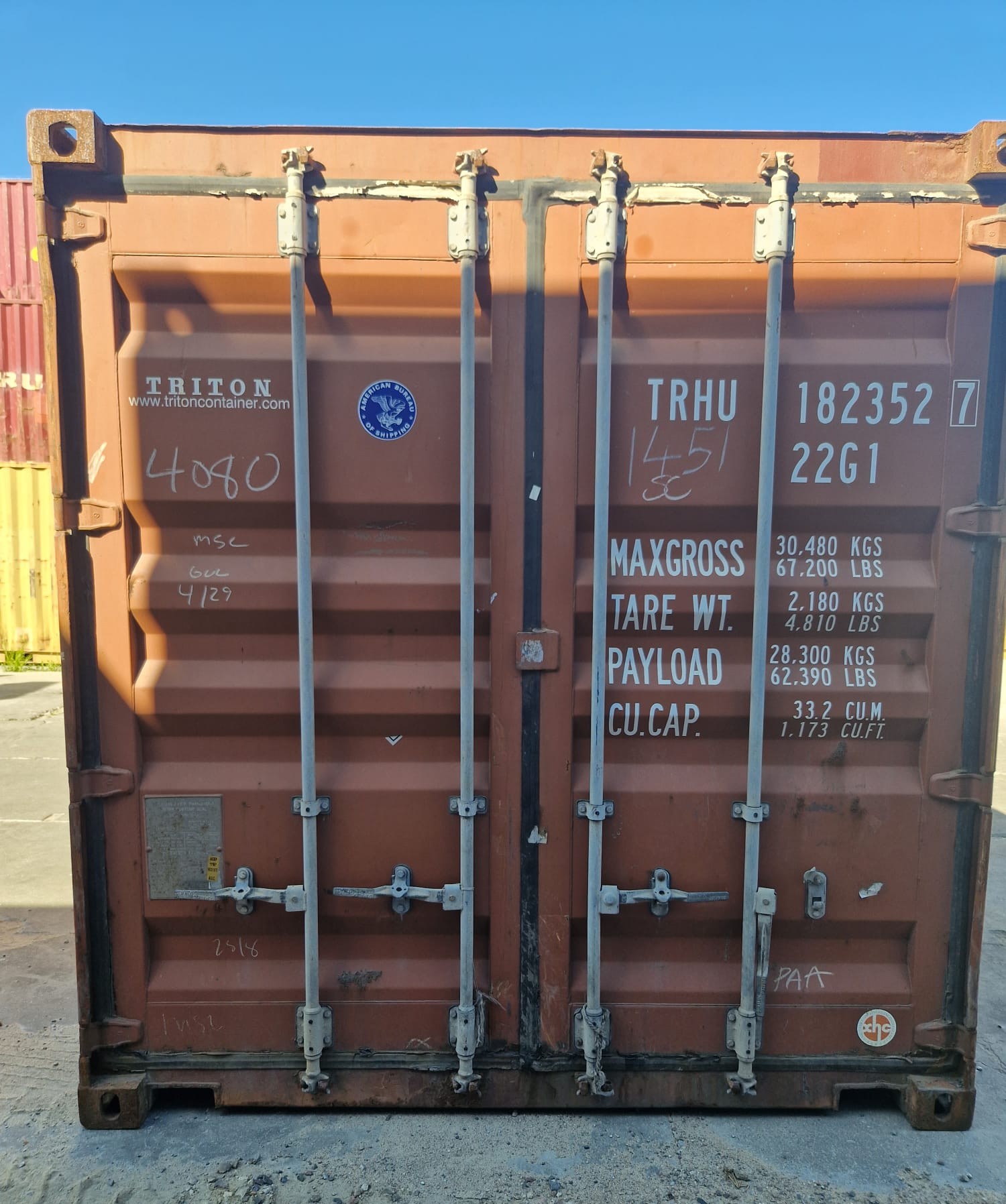 Kontener morski 6m (20'DC) TRHU1823527 - obrazek 2