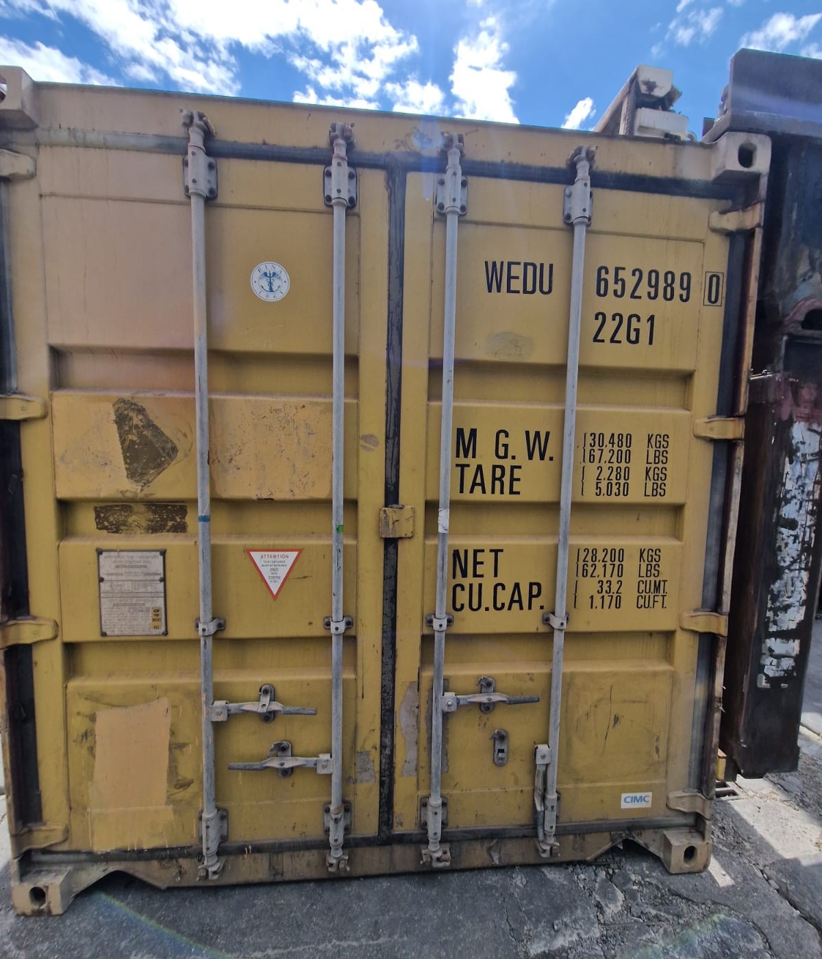 Kontener morski 6m (20'DC) WEDU6529890 - obrazek 5