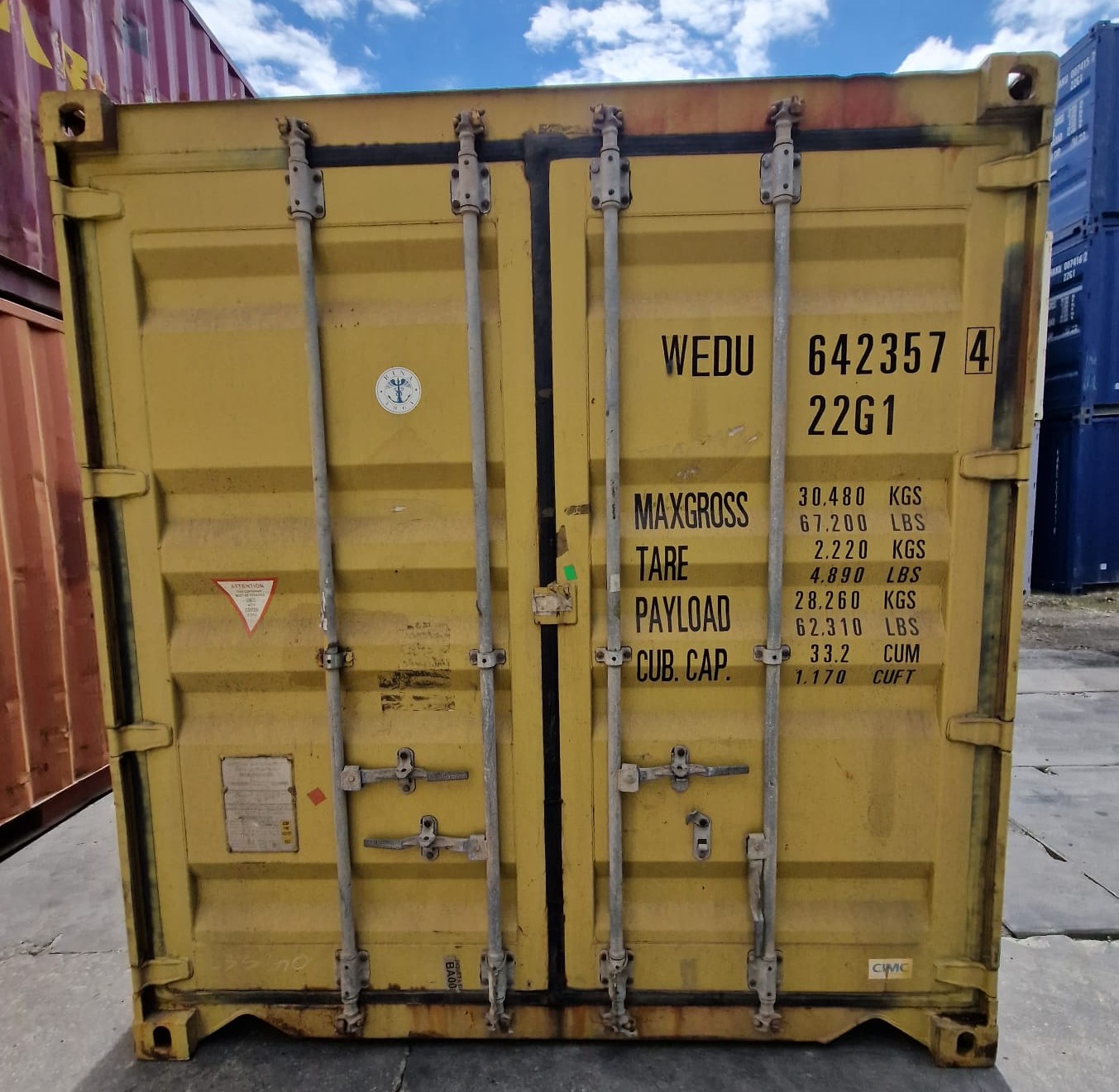 Kontener morski 6m (20'DC) WEDU6423574 - obrazek 6
