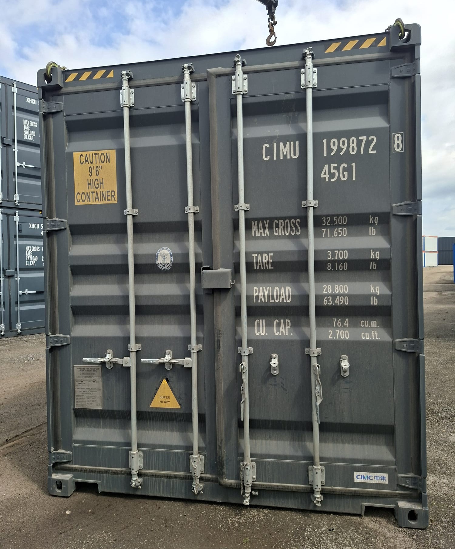 Kontener morski 12m (40'HC) XHCU5910457 - obrazek 4
