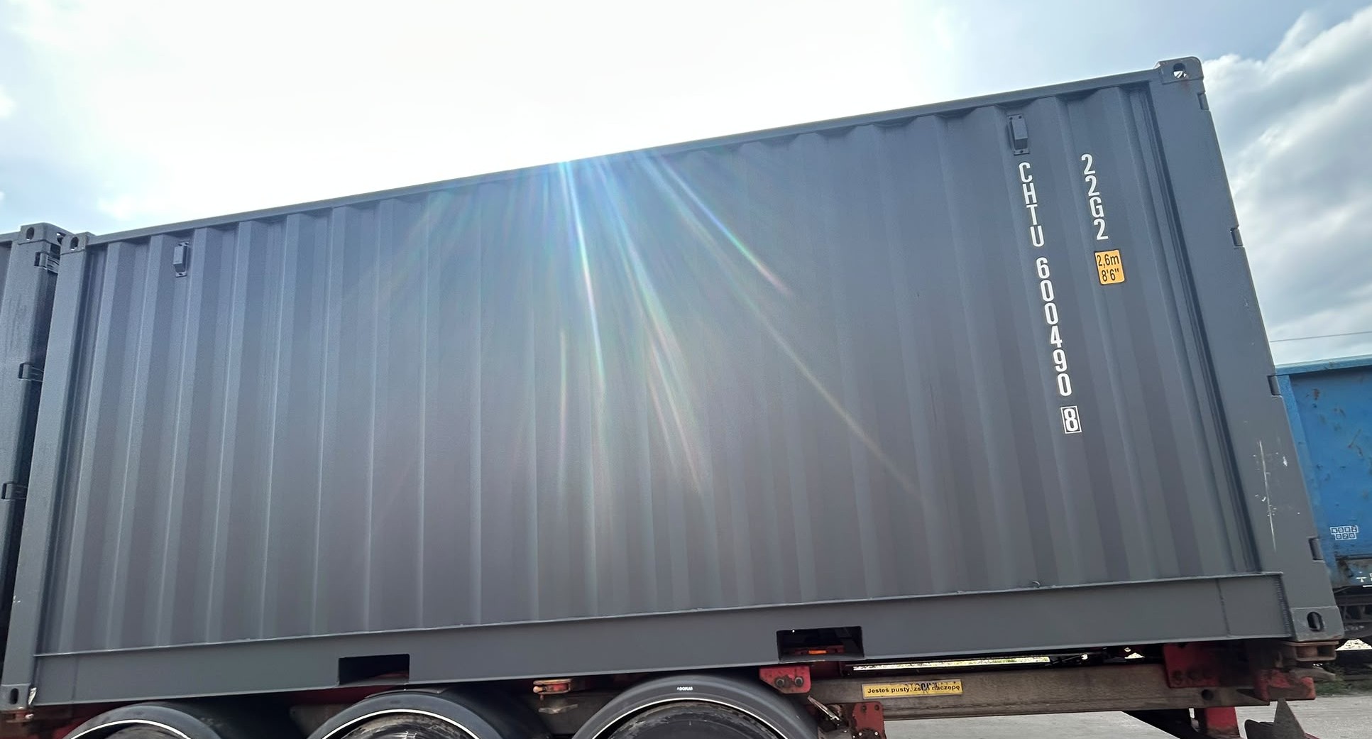 Kontener morski 6m (20'DC) Full Open Side CHTU6004908 - obrazek 5