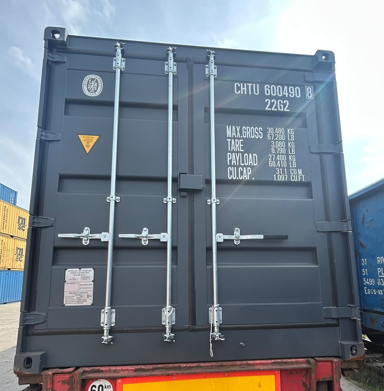Kontener morski 6m (20'DC) Full Open Side CHTU6004908 - obrazek 7