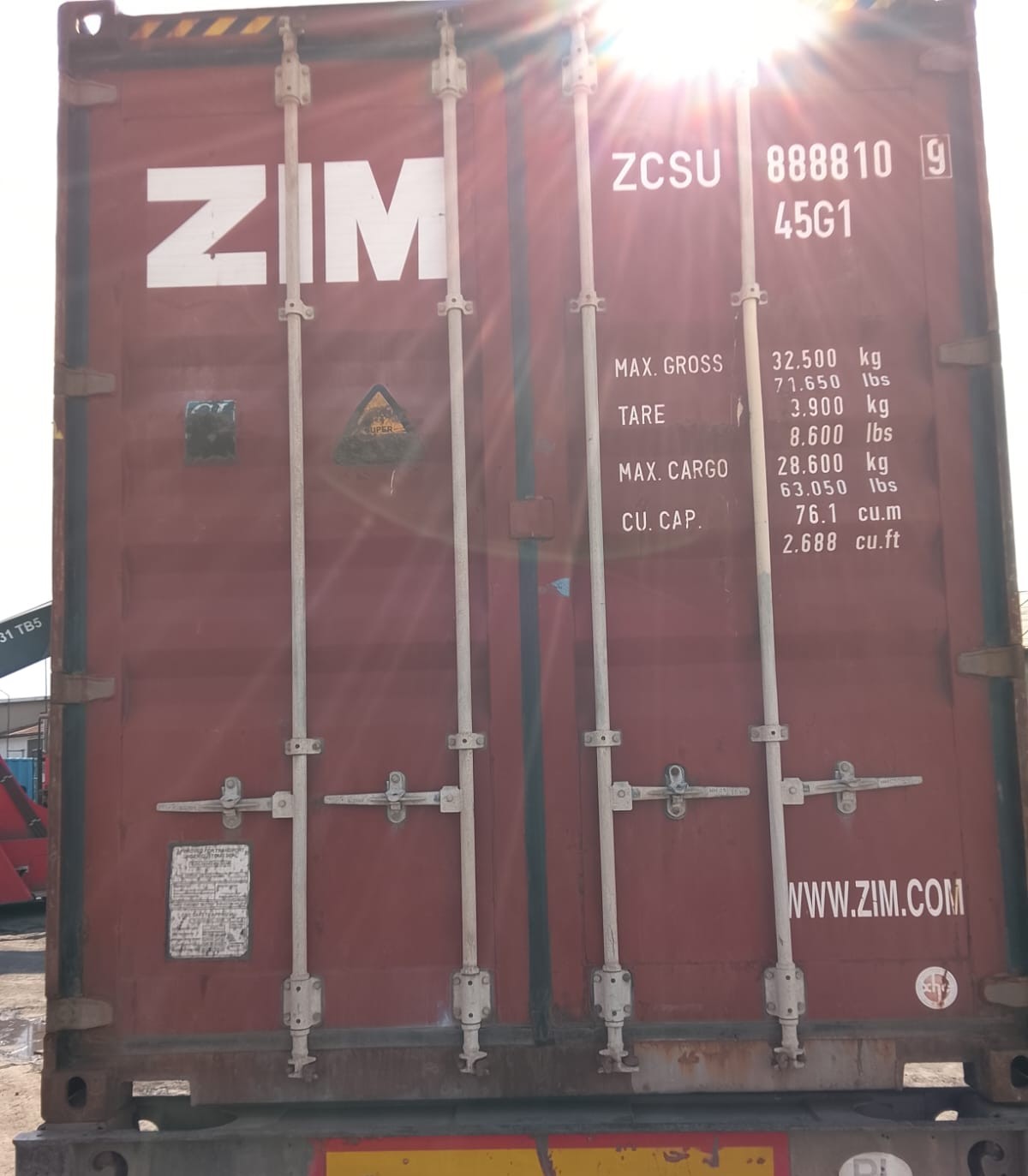 Kontener morski 12m (40'HC) ZCSU8888109 - obrazek 7