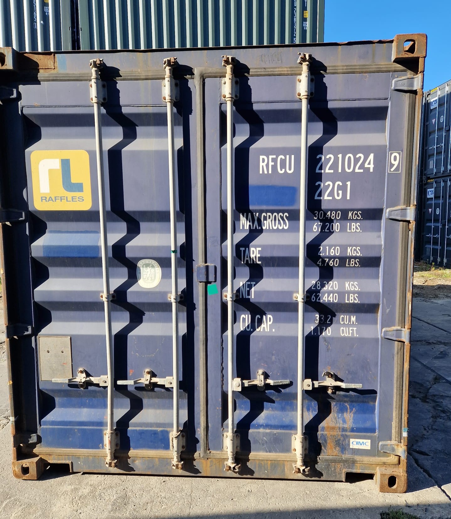 Kontener morski 6m (20'DC) RFCU2210249 - obrazek 4