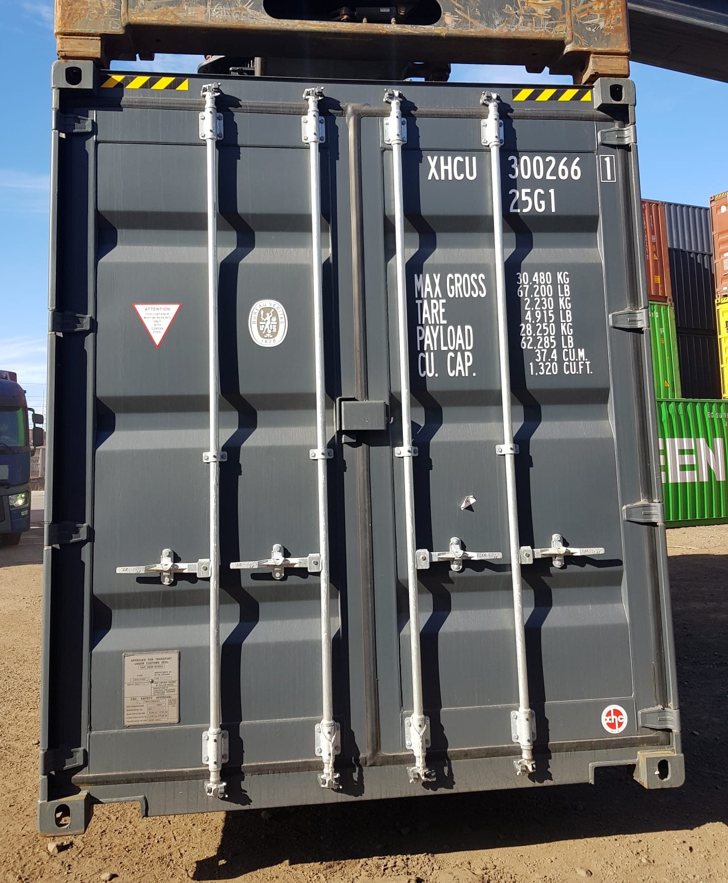 Kontener morski 6m (20'HC) XHCU3002661 - obrazek 5