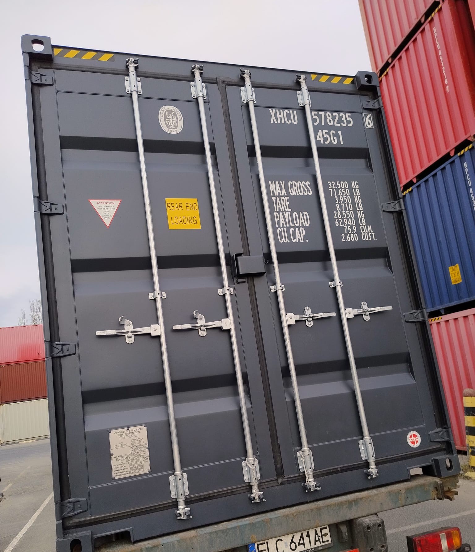 12m (40'HC) Kontener morski double door XHCU5782356 - obrazek 2